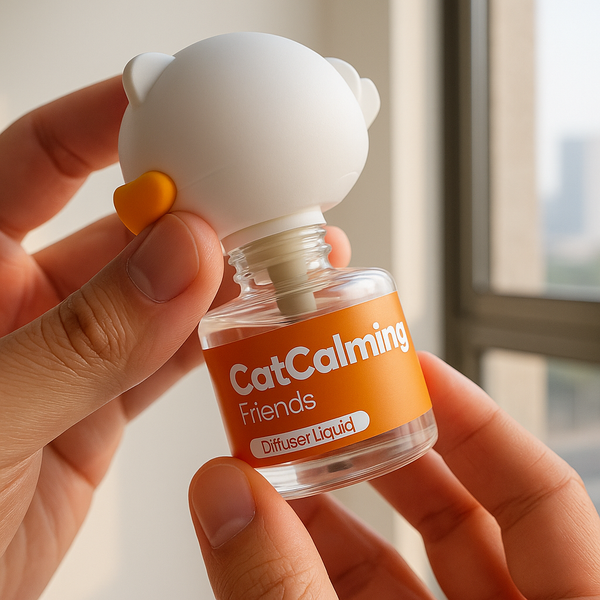Insert the CatCalming bottle into the diffuser